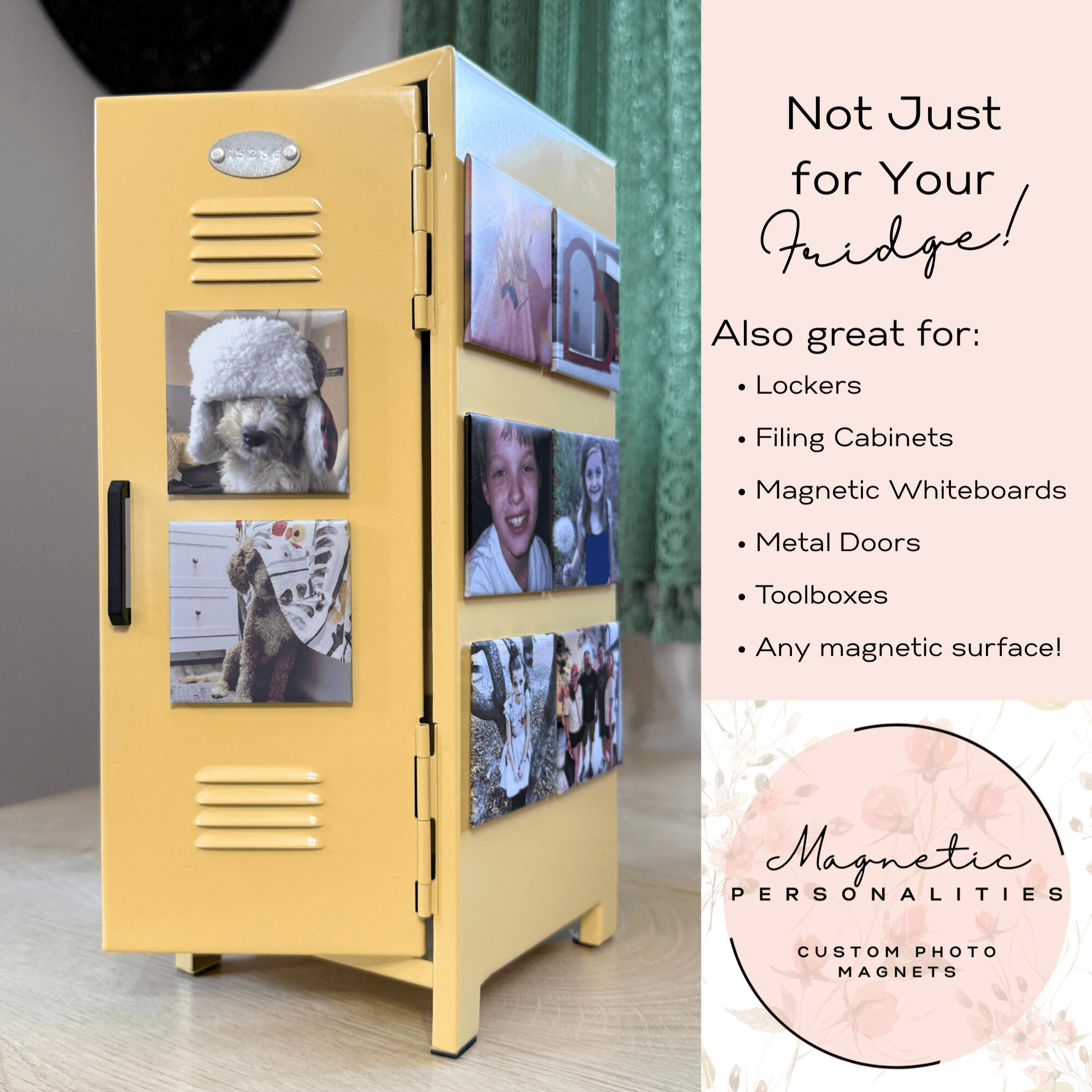 Not Just for your Fridge! Magnet for fridge, refrigerator, locker, filing cabinet, magnetic whiteboard, metal door, toolbox, magnetic surface